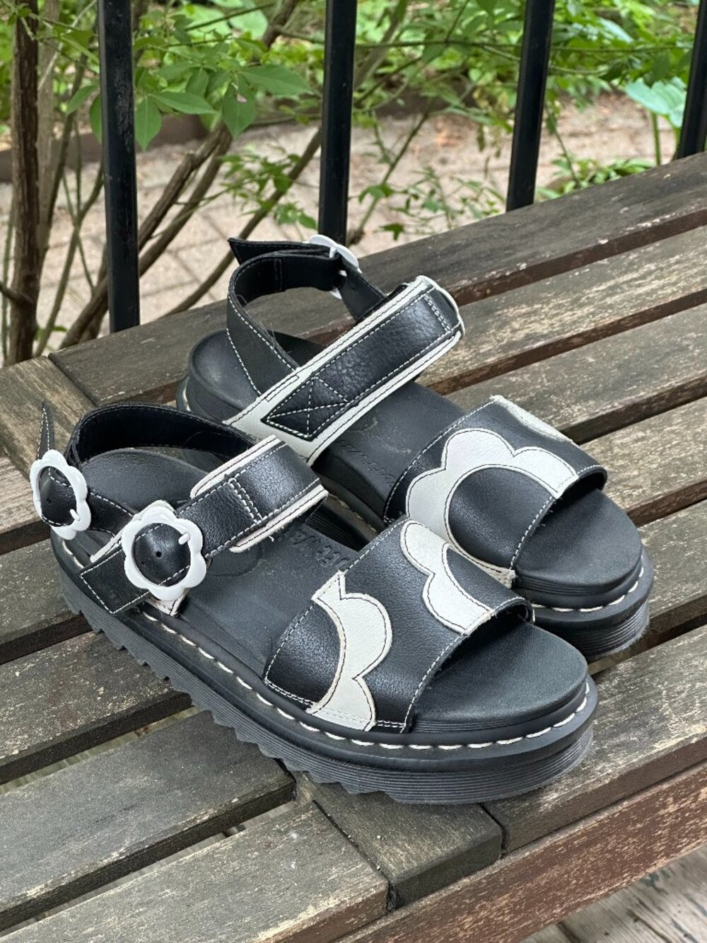 Dr Martens Floral Voss Leather Sandals